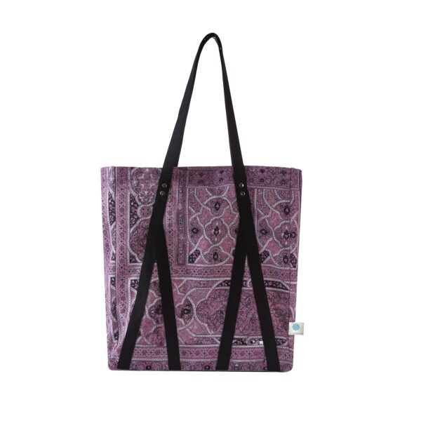 AGA KHAN MUSEUM X JUMA Shahnameh Tote Bag - 3 Recycled Water Bottles - Lavender - Image 2