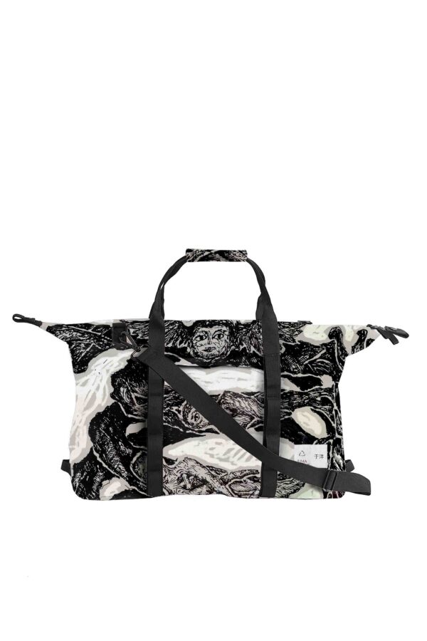 Yang Yu Print 1 Shoulder Bag - 5 Recycled Water Bottles - Black