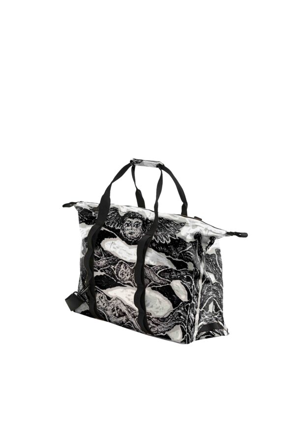 Yang Yu Print 1 Shoulder Bag - 5 Recycled Water Bottles - Black - Image 2