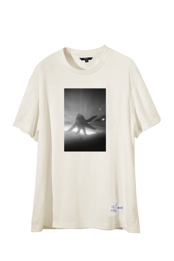 Youjie Yang Print 17 T-Shirt - 4 Recycled Water Bottles - Cream