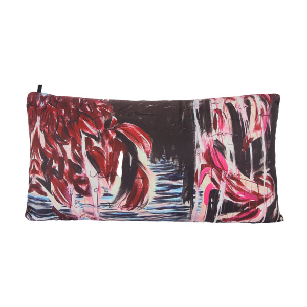 Nigel Nolan Rectangle Pillow - 4 Recycled Water Bottles - Red