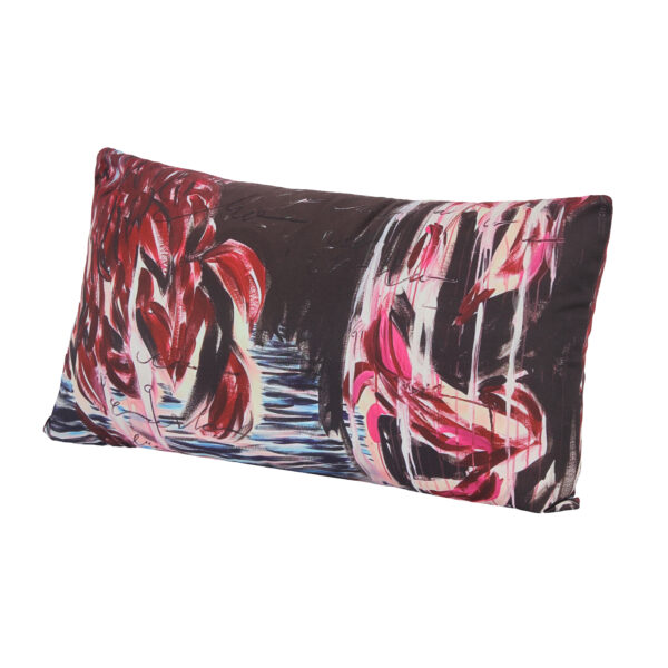 Nigel Nolan Rectangle Pillow - 4 Recycled Water Bottles - Red - Image 2