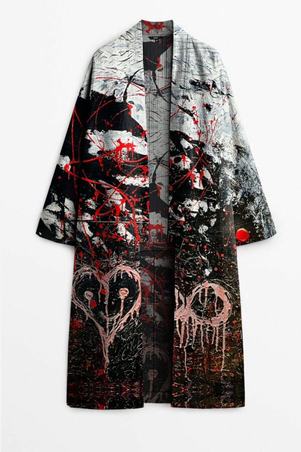 IDFK Printed Robe - 38 Recycled Water Bottles - Black - Image 4