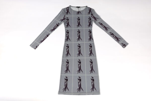 Ezzat Mesh Dress- 15 Recycled Water Bottles - Grey - Image 2